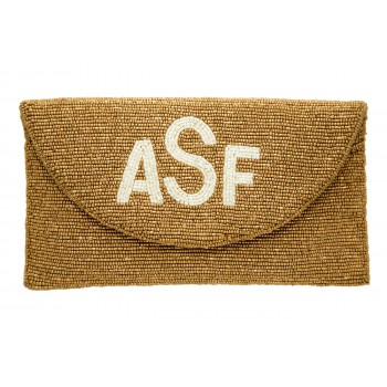 Matte Gold Mail Clutch